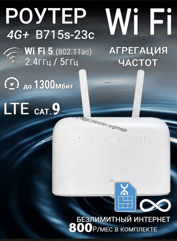 Роутер Huawei B715 с безлимитным интернетом Yota 800