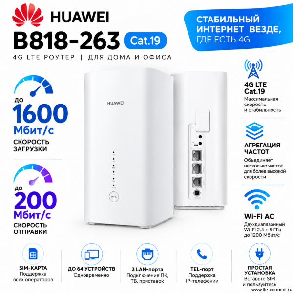 Роутер  Huawei B818-263 Cat.19